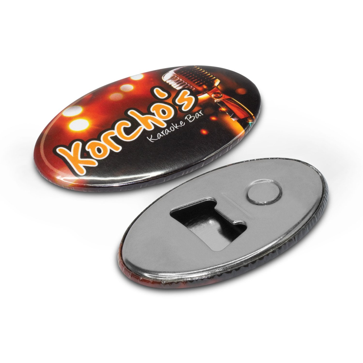 Buy Fridge Magnet Bottle Opener  | White with Silver back
